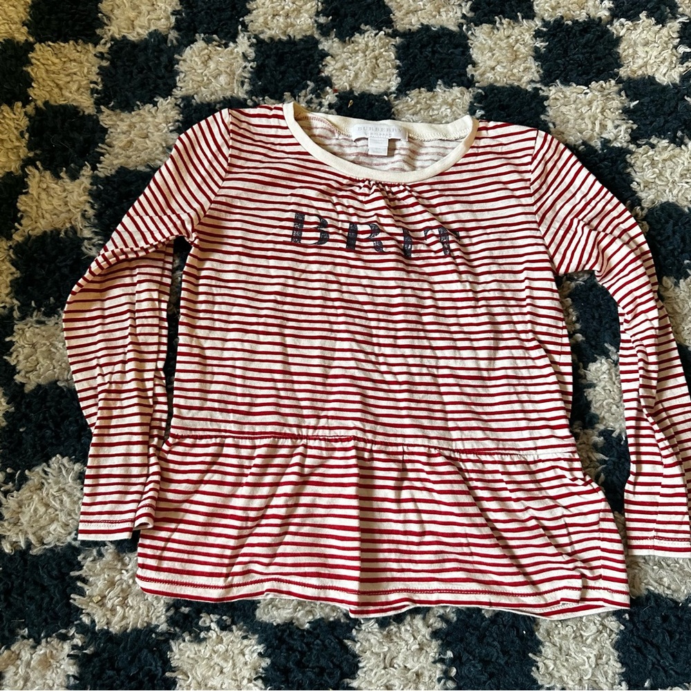 Burberry Brit girls red stripe Top 6